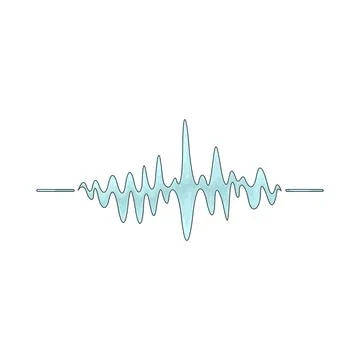 Waveform illustration Stock-Illustration