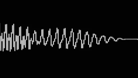 Waveform Line 1-s Stockbeeldmateriaal 197383563