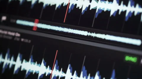 Waveform music Stock Footage 32012653