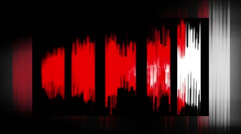 Waveform (Red and white) 動画素材 62416710