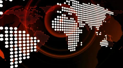 Waveform world maps   (3)   " Think Different " Stock-Footage 8954829