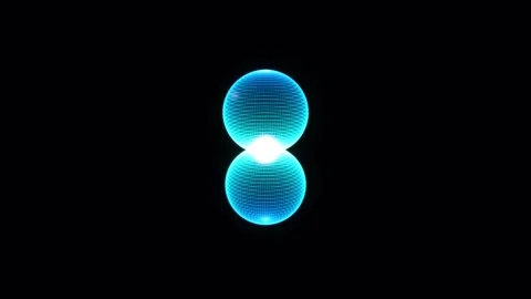 Wavefunction Probability Density Redistributes Around A Nucleus Stock Footage 344513793