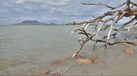 Waveing Lake Balaton,Hungary Stock Footage 33518193