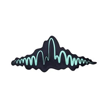 Wavelength illustration Stock Illustration
