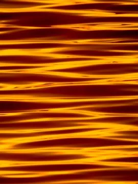 Wavelets on the surface of sunset lake Stock Photos