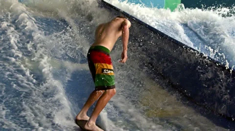 Waverider jump HD Stock Footage 34176067