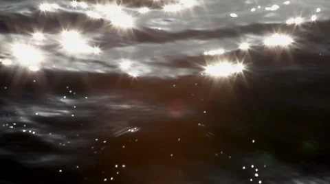 Waves 09 - star pattern Stock Footage 1076684