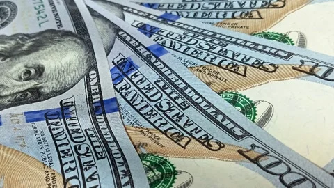 Waves of 100 Dollar Bills, Cash, Money, Exclusive, Business Background Stock Footage 300558027