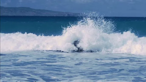 Waves 120 fps Stock Footage 234037717
