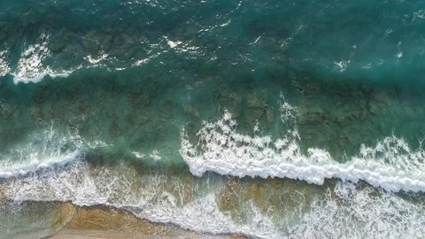 Waves from above - Drone Stock-Footage 92270392