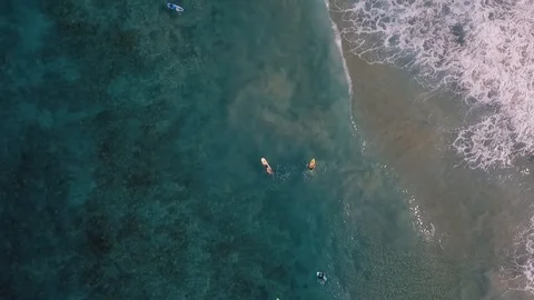 Waves From Above Stock Footage 86015228