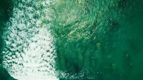 Waves from above Stock Footage 106696442