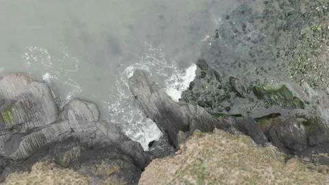 Waves from above Stock Footage 194500955