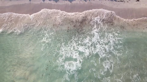 Waves from above Stock Footage 318622581