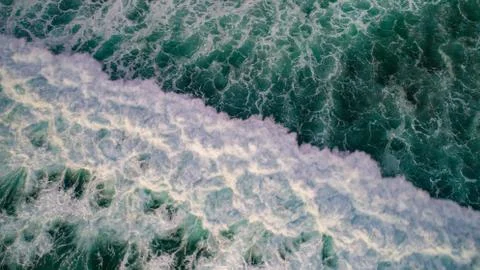 Waves from above Stock Photos