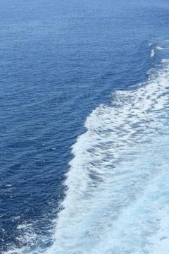 Waves abstract background wallpaper view from ship modern high quality print Stock Photos