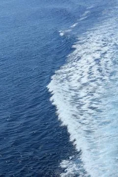 Waves abstract background wallpaper view from ship modern high quality print Stock Photos