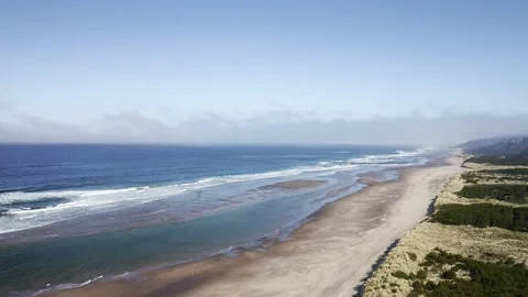 Waves along the Coast - Drone Stock Footage 201173621