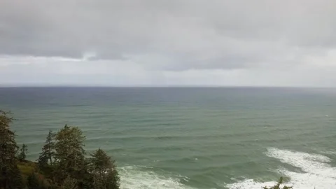 Waves along the Coast - Drone Stock-Footage 201174080