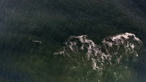 Waves along the Coast - Drone Stock Footage 201183503