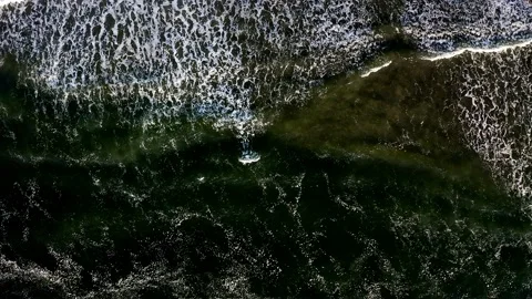 Waves along the Coast - Drone Stock Footage 201183900