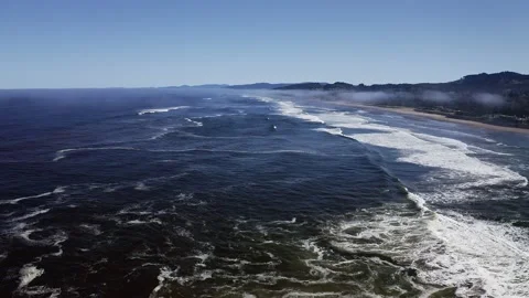 Waves along the Coast - Drone Stock Footage 201187128