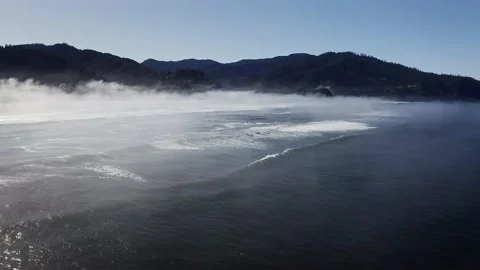 Waves along the Coast - Drone Stock Footage 201187156
