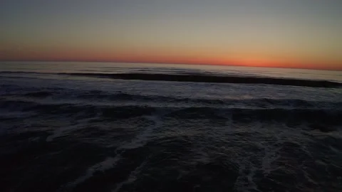 Waves along the Coast - Drone Stock Footage 201190123