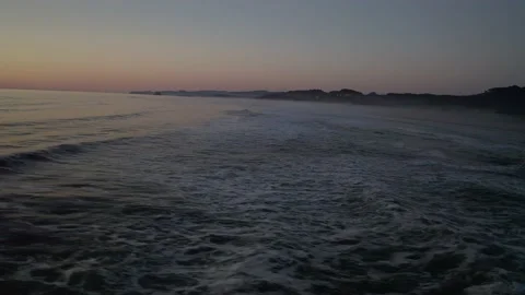 Waves along the Coast - Drone Stock Footage 201190534