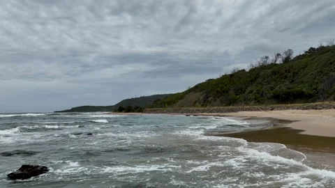Waves along the great ocean road. Australia Stock Footage 288597584