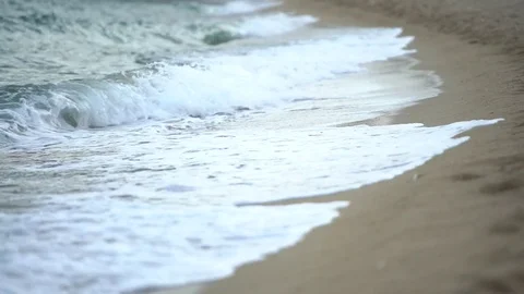 Waves and beach Stock Footage 81043825