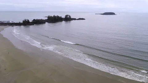 Waves And Beach In Tofino Stock Footage 54738463
