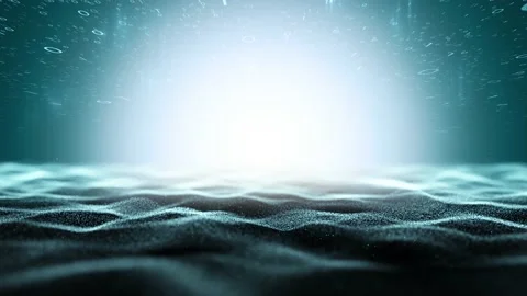 Waves and binary numbers network animation Stock Footage 226600369