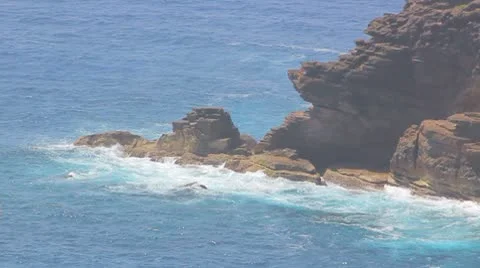 Waves and breakers at the ocean Stock Footage 8922517