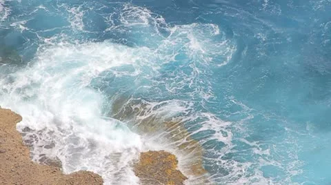 Waves and breakers at the ocean Video stock 8922652