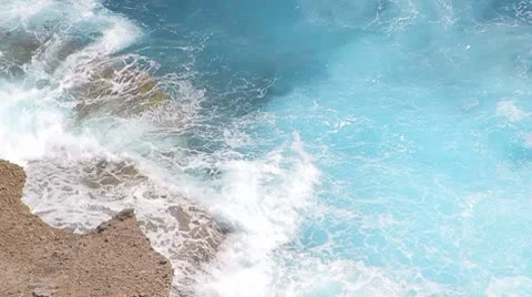 Waves and breakers at the ocean Stock Footage 8922795