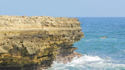 Waves and breakers at the ocean Video stock 8923301