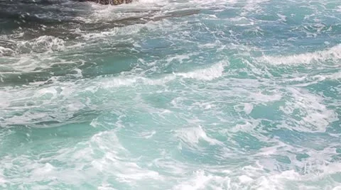 Waves and breakers at the ocean Video stock 8923918