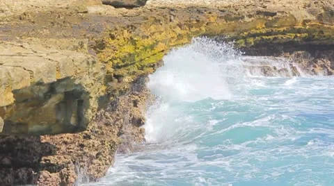 Waves and breakers at the ocean Stock Footage 8924006