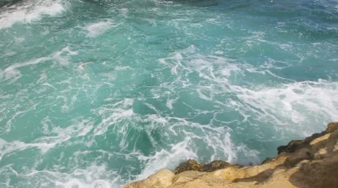 Waves and breakers at the ocean Stock Footage 8924438