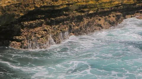 Waves and breakers at the ocean Video stock 8924563