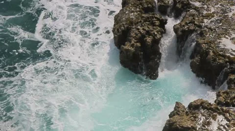 Waves and breakers at the ocean Stock Footage 8950041