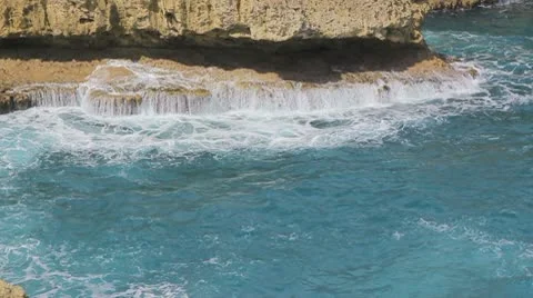 Waves and breakers at the ocean Video stock 8952790