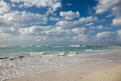 Waves and clouds Stock Photos