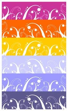 Waves and curls pattern background Background with waves, curls and bubble... Stock Photos