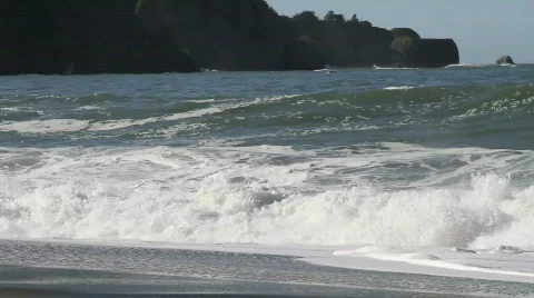 Waves and Joggers Video stock 568264