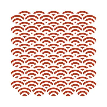Waves and lines pattern background Stock Illustration