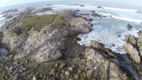 Waves and Ocean Aerials Stock Footage 34457664