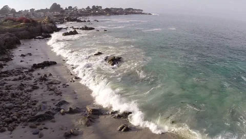 Waves and Ocean Aerials Stock Footage 34457678