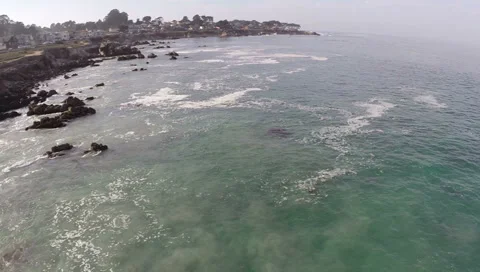 Waves and Ocean Aerials Stock Footage 34458717